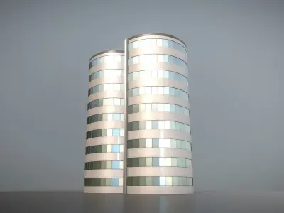 City Building Design S-1 Low-poly 3D model