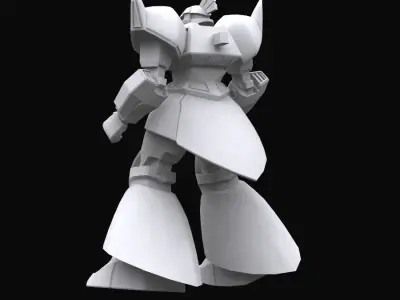 Gundam mobile suit MS 14A model 3D model