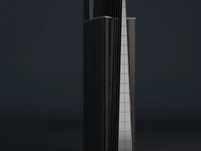 SKYSCRAPER CITY BUILDING 09 Low-poly 3D model