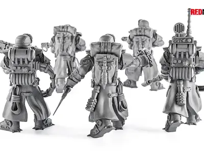 Ice Warriors - Elite squad of the Imperial Force 3D print model