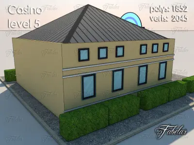 Casino Level Low-poly 3D model