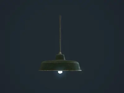 Hanging light Low-poly 3D model buy
