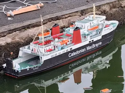 MV Isle of Arran 3D Printed rc working ferry ship 3D print model