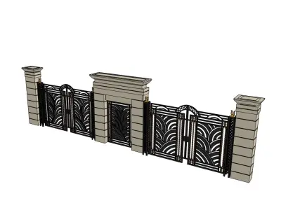 Gates model 3D model