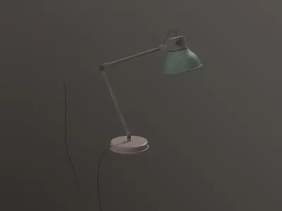Lampshade desk lamp - desk lamp Free low-poly 3D model