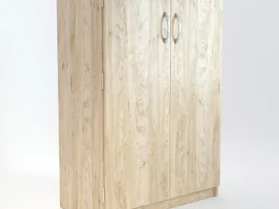 Wooden Cabinet 12 3D model