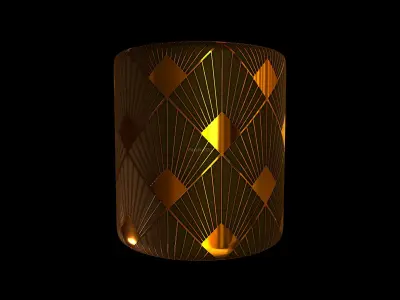 Art Deco Wall PBR Substance Material Texture