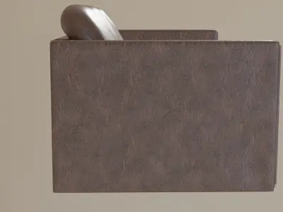 Couch leather chair hanging from ceiling 3D model