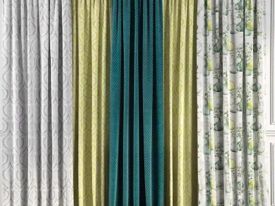 Curtain Set 53 3D model