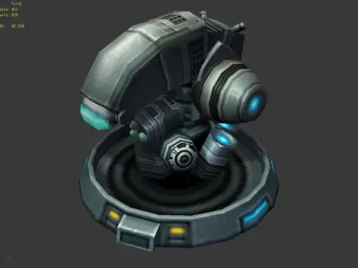 Exploring robot 01 3D model