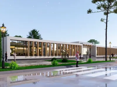 hospital Low-poly 3D model