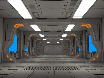 Sci Fi Corridor  3D model
