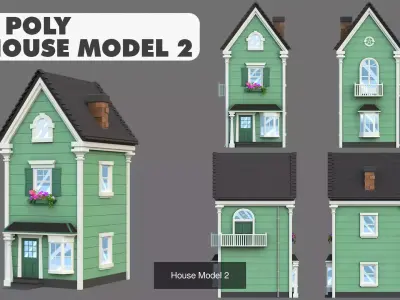 House Pack Stylized Low Poly