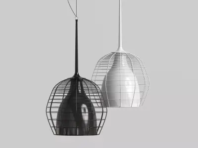 Cage suspension lamp 3D model