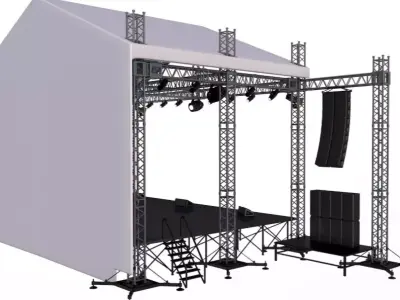 Full Concert Stage 3D model