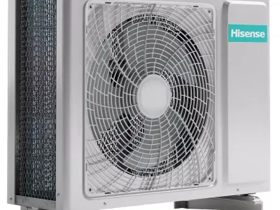 Hisense air conditioner outdoor unit Low-poly 3D model
