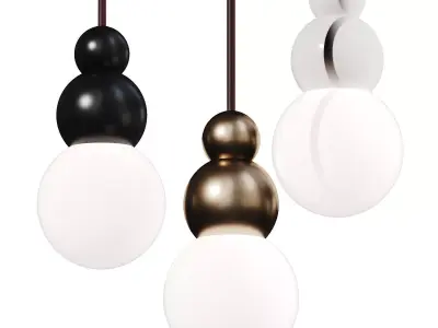 Michael Anastassiades Ball Light Pendant Lamps 3D model