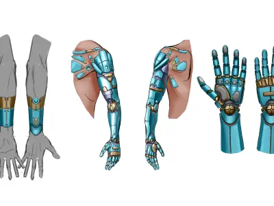 Cyberpunk in Motion Low-poly 3D model