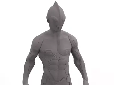 Ultraman statue of man 3D print model