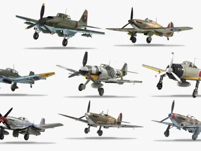  WW2 Fighters Bundle 
