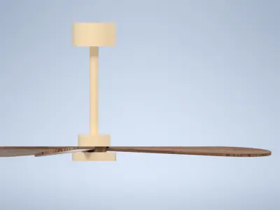 Ceiling fan with lighting 3D model