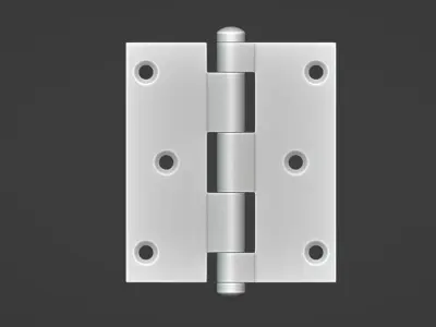 Door Hinges Low-poly 3D model