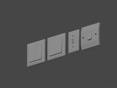 Light Switches Low-poly 3D model