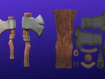 Cartoon Halloween Cemetery 3D model