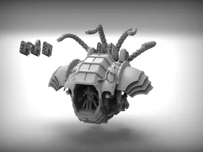 Dark Techno Arachknight Torso 3D print model