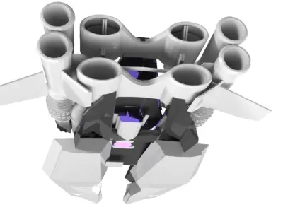 Spaceship Chaser 3D Spaceship Sci-Fi Game Model 3D 3D model