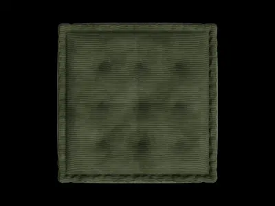 Velvet Sully Floor Cushion 3D model