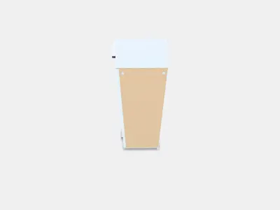 PAX Add-on corner unit with 4 shelves 7 3D model