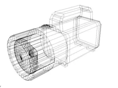 Flashlight - Type 2 3D model