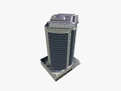 WHK Horwath Center Low-poly 3D model
