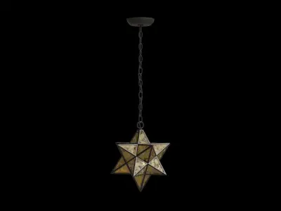 Stella Metal Pendant Low-poly 3D model