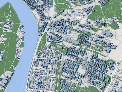 Umea City Sweden 3D model