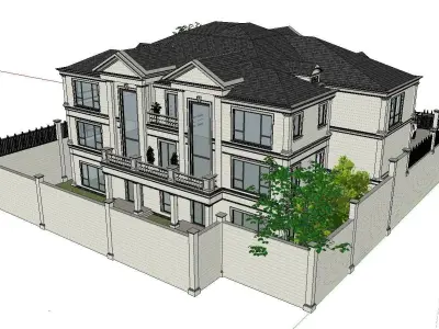 High-end-noble-villa area-077 3D model