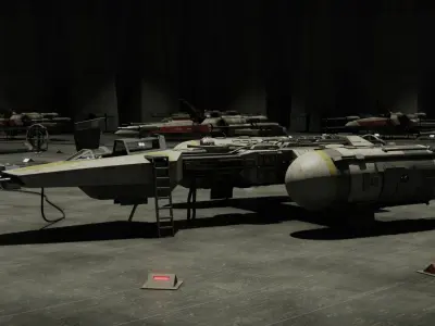 Star Wars BTL4A Y-Wing Starfighter 3D model