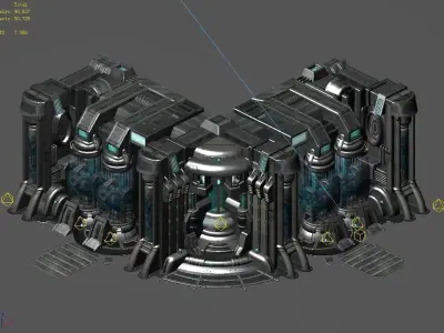 Wall container - connection angle 3D model
