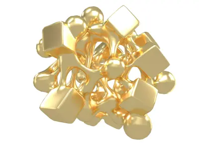 Abstract Shape v44 001 Low-poly 3D model