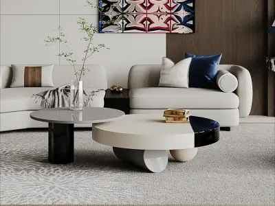 living room V-Ray Renderer 3D model