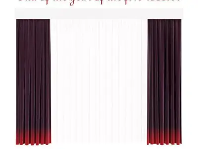 Curtains - End of the year of the fire rooster 3D model