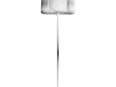 Designer floor lamp with double shade 3D model