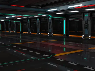 Sci Fi Interior 3D model