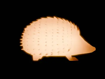 Indirect lighting for hedgehog 3D model