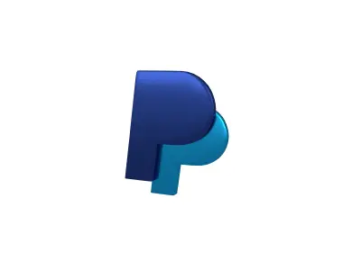 Paypal Logo v2 002 Free low-poly 3D model