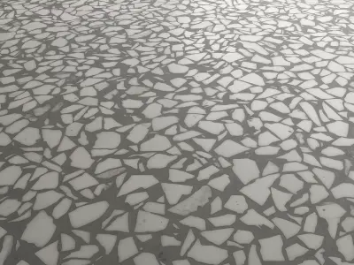 Stone Floor Mosaic Concrete-Terrazzo 04 Texture