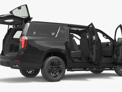  2025 Chevrolet Suburban Black Rigged 