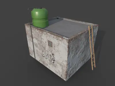 Small Village House Low-poly 3D model