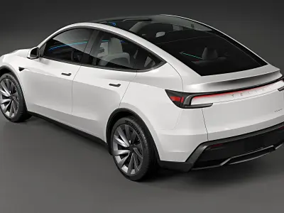  2025 Tesla Model Y Juniper Pearl White 